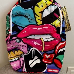 RARE LIMITED EDITION LIP SERVICE SPRAYGROUND BOOKBAG NEVER USED